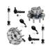 2007-2010 Chevrolet Silverado 3500 HD Front Wheel Hub Ball Joint Tie Rod End Kit - Detroit Axle