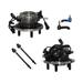 2002-2005 Jeep Liberty Front Wheel Hub Assembly and Tie Rod End Kit - Detroit Axle