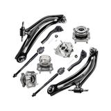 2007-2012 Nissan Sentra Front and Rear Wheel Hub Control Arm Tie Rod End Kit - Detroit Axle