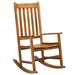 Tcbosik Rocking Chair Wooden Frame Chair Indoor and Outdoor Fade Resistant Rocker All Weather Porch Rocker for Garden Lawn Balcony Backyard and Patio Porch (Natural)