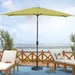 CozyHom 10 x 6.5 ft Outdoor Rectangular Patio Umbrella Square Pool Sun Shade with Tilt and Crank 6 Sturdy Rib Deck/Lawn Market Aluminium Umbrella Lemon Green