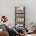 4 Tier Ladder Shelf Bookcase, Modern Open Bookshelf for Bedroom, Living Room, Office