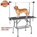 Black Stainless Steel Folding Pet Grooming Table