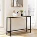 Industrial Style Porch Table Single Layer Light Walnut Color Console Table