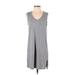 J.Crew Factory Store Casual Dress - Shift: Gray Marled Dresses - Women's Size Small