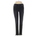 Joe's Jeans Jeggings - Low Rise Skinny Leg Denim: Black Bottoms - Women's Size 24 - Black Wash