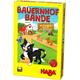 HABA 304513 - Bauernhof-Bande, kooperatives Würfel- und Laufspiel mit 8 Tierfiguren aus Holz, Mitbringspiel ab 4 Jahren