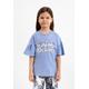 T-Shirt GULLIVER Gr. 110, blau (hellblau) Mädchen Shirts T-Shirts