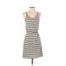 H&M Casual Dress: Black Stripes Dresses - Women's Size X-Small