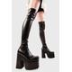 Lamoda Women`s Not Ready Wide Calf Chunky Platform Thigh High Boots Size UK 5
