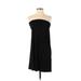 Aqua Casual Dress - Shift: Black Solid Dresses - Women's Size X-Small