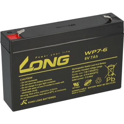 Kung Long Akku WP7-6 6V 7Ah agm Blei Vlies wartungsfrei 6Volt Image