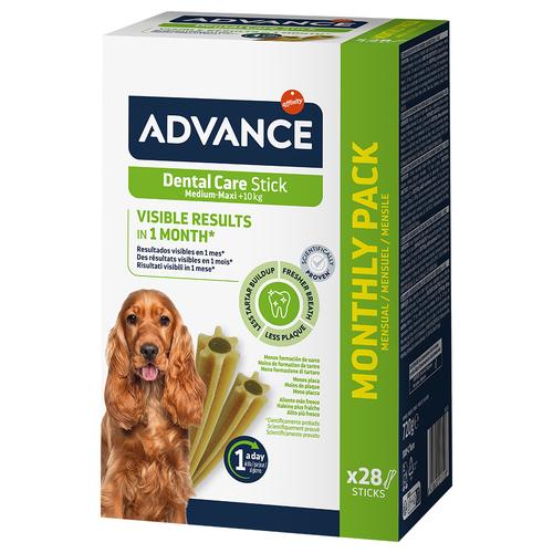 Sparpaket: 2x720g Advance Dental Care Stick Medium/Maxi Hundesnacks