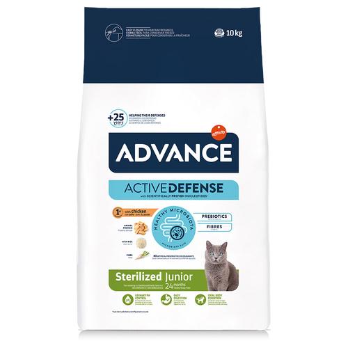 2x10kg Sterilized Junior 24 mit Huhn Affinity Advance Katzentrockenfutter