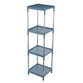 Dengmore Storage Container Storage Cart For Laundry Room Organization 4 Tier Shelving Unit Utility Cart Storage Rack For Kitchen Bathroom Laundry Narrow Places