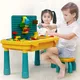 QWZ – Table d'activités pour enfants grands blocs de construction jouet éducatif pour filles et