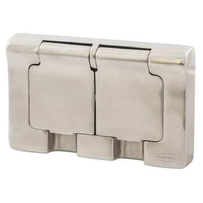 HUBBELL WIRING DEVICE-KELLEMS HBLSS83R Weatherproof Wall Plate, Number of