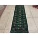 2.5x8 Emerald Green Bokhara Rug - Runner Rug - Hallway Rug - Stairs Rug - Bukhara Rug - Sea Green Rug - Pure wool Rug - Bedroom Rug