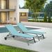 Outdoor Lounge Chairs with 5 Adjustable Position, Pool Lounge Chairs for Patio, Beach, Poolside(2 Lounge Chairs)