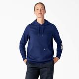 Dickies Women's Water Repellent Sleeve Logo Hoodie - Surf Blue Size M (FW202)