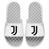 Youth ISlide White Juventus Distressed Logo Slide Sandals