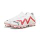 PUMA Damen Zukünftiges Spiel Fg/Ag Wn Fussballschuh, White Black Fire Orchid, 37 EU