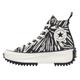 Converse Men's Run Star Hike High Top Sneakers, Black/White/Zebra, 4.5 UK