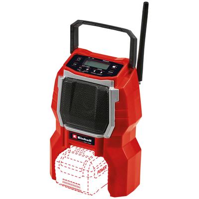 EINHELL Baustellenradio "TC-RA 18 Li BT - Solo" Radios ohne Akku und Ladegerät rot (rot, schwarz) Baustellenradios