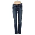 Rag & Bone/JEAN Jeans - Low Rise Skinny Leg Denim: Blue Bottoms - Women's Size 27 - Sandwash