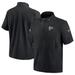 Men's Nike Black Atlanta Falcons Sideline Coach Short Sleeve Hoodie Quarter-Zip Jacket