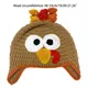 066F – chapeau Kawaii en laine tricoté pour enfants chapeau de Thanksgiving tendance décontracté