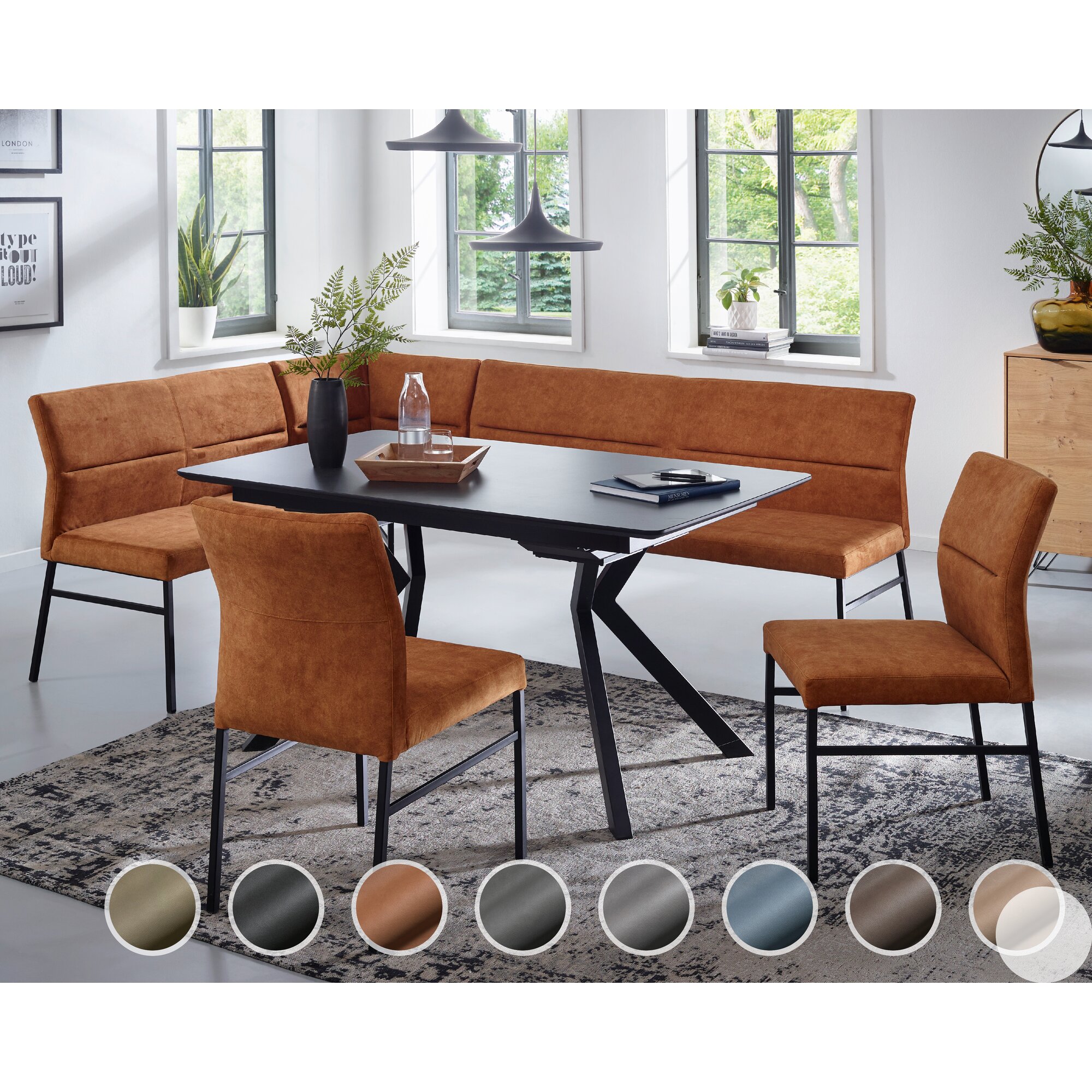 Schösswender »Lyon« Eckbankgruppe Gavin 29 schwarz