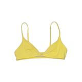Calvin Klein Swimsuit Top Yellow Swimwear - Women's Size P