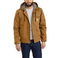 Carhartt Men's Relaxed Fit Sherpa Lined Utility Jacket (Size L) Carhartt Brown, Cotton