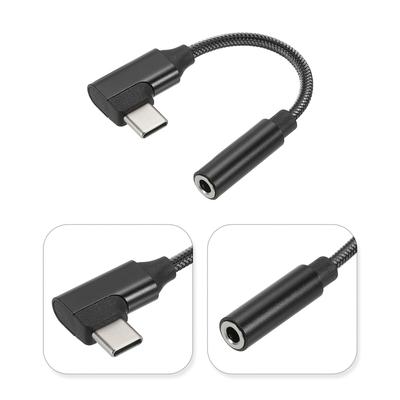 USB Type C to 3.5mm Headphone Jack Adapter USB to Aux Audio Cord 4.3"