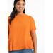 Plus Size Women's Pleated Hem Top by ELOQUII in Forest Elf (Size 18)