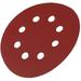 125mm Round Shape Sanding Discs 8 Hole 10Pcs Red Grinding Wheel for Grinding Polishing(800#)