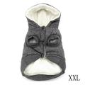 Jacket Sweatshirt Winter Down Jacket Anumal Domestic Hooded Coat Warm Clothes For Large Medium Dogs (L (Chest: 44cm Neck: 29cm) Gray)