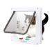 Anself Cat Door 4 Way Locking Cat Door for Interior & Exterior Doors Interior Cat Flap for Pets Doors for Cat Easy Installation