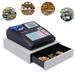 Miumaeov Electronic Cash Register Electronic POS System Cash Register with 48-Keys 8-bit LED Digital Display for Restaurants Supermarkets Convenience Stores