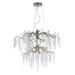 Maxim Willow 12-Light Chandelier Silver Gold