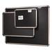 Tackable Board- Fabric- 4ft.x3ft.- Titanium Frame-Black Board