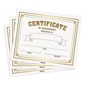 Inkdotpot Pack Of 25 Golden Certificate of Completion Award Certificate For Students- Certificate of Achievement Awards and Certificates for School- 8x10 inch