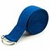 Brybelly Holdings 8 ft. Cotton Yoga Strap with Metal D-Ring Blue