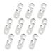 10pcs 2mm Durable Aluminum Delta Cord Buckles Rope Adjusters Quick Kno Antislip Tightening Hooks Wind Rope Buckles for Tent Camping Hiking Outdoor Activities(Silver)