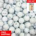 Pre-Owned 77 Vice White White AAA Recycled Golf Balls by Mulligan Golf Balls - Free Pack of Tee Included (Like New)