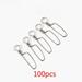 Hi.FANCY 100pcs Fishing Coastlock Snaps Pin Connector Stainless Steel Fishing Hook Snap Clips Connector Set