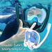 HOTBEST Full Face Snorkel Mask Youth Full Face Snorkel Mask Safe Breathing 180? Panoramic Diving Mask For Adults And Kids Swimming Mask Snorkel Masks