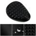 ALLTIMES Motorcycle Driver Solo Seat Pad for Harley for Sportster for Chopper for Bobber Black Synthetic Leather Square pattern