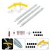 12 Pcs Stainless Tire Spoon Lever Tool Motorbike Tire Accessories Change Kit